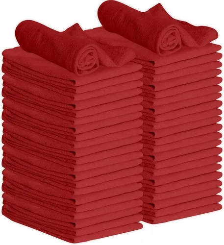 Miniatura 21 de GREEN LIFESTYLE Paquete de 150 toallas azules de 12 x 14 pulgadas, 100% algodón, superabsorbentes y duraderas para el automóvil, trapos reutilizables