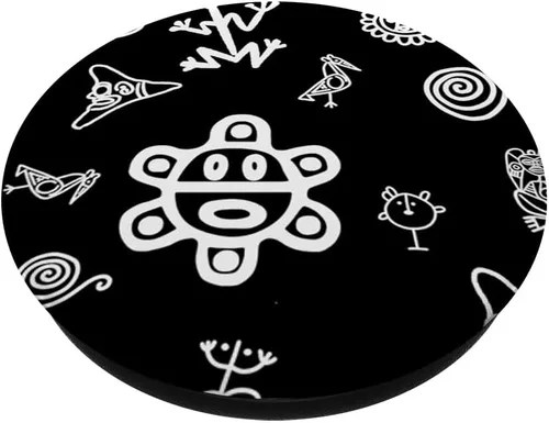 Miniatura 2 de Simbolos Tainos Tallados Indios de Puerto Rico Boricua Pride PopSockets intercambiables PopGrip