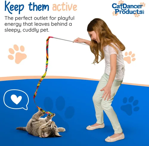 Miniatura 5 de Varita mágica de juguete para amantes de gatos Cat Dancer, Paquete de 1, Multicolor