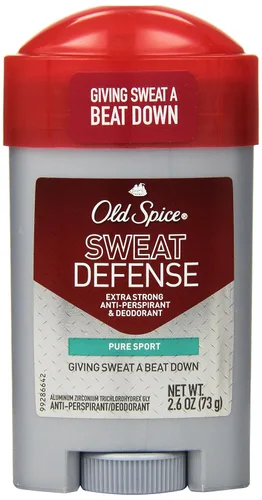 Old Spice, Sweat Defense, antitranspirante sólido y desodorante, Pure Sport, palitos de 2.6 onzas (paquete de 4)