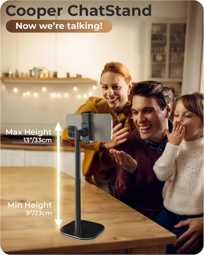 Miniatura 2 de COOPER ChatStand, soporte ajustable para teléfono celular para escritorio, soporte de teléfono para grabación, soporte para iPhone para filmar, A