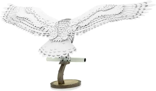 Miniatura 7 de Fascinations Metal Earth Premium Series Harry Potter Hedwig 3D Kit de modelo de metal con pinzas
