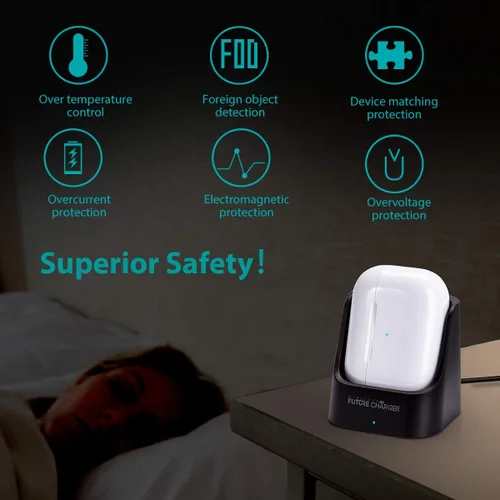 Miniatura 3 de Cargador Airpod Pro, estación de carga inalámbrica diseñada para Airpods y Airpods Pro