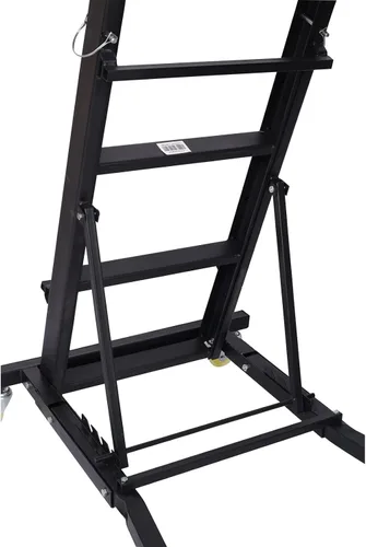 Miniatura 4 de Enredadera de motor automotriz plegable, altura ajustable, capacidad de 400 libras, enredadera de motor superior alta con cuatro ruedas, cubierta