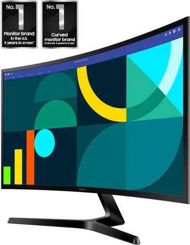 Miniatura 2 de Samsung Monitor de computadora curvo FHD 1800R Essential S3 (S36GD) de 27 pulgadas, 100Hz, modo de juego, comodidad ocular avanzada, puertos HDMI