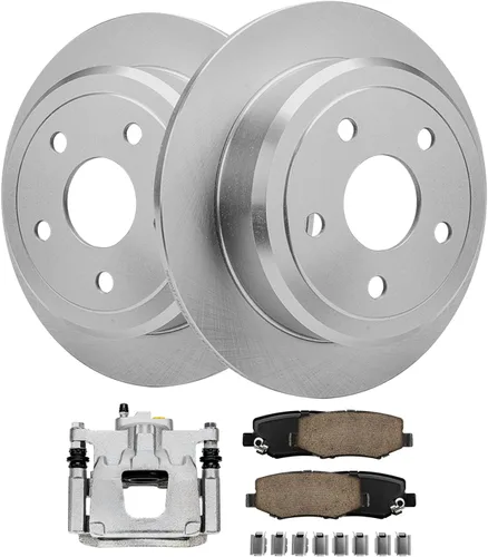 Miniatura 30 de Detroit Axle - Rotores de freno para Nissan NV2500 NV3500 NV1500 NV1500 2012-2021, repuesto de rotores de freno de disco: rotor delantero de 14.17