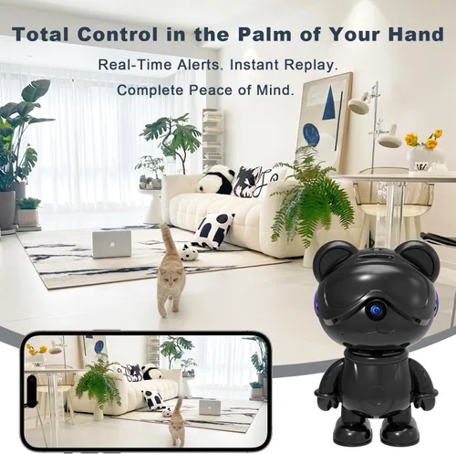 Miniatura 6 de Cámara de seguridad interior 3K 5MP para el hogar - Lindo monitor de bebé y cámara para mascotas, WiFi 2.4/5G, detección de humanos y mascotas