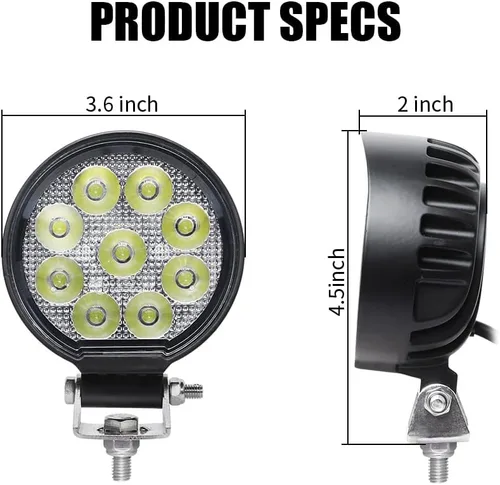 Miniatura 3 de Luz antiniebla LED de 3.5 pulgadas para camión, cápsulas de luz puntual de 30° para camión, ATV UTV, luz auxiliar puntual para conducir, 12V/24V