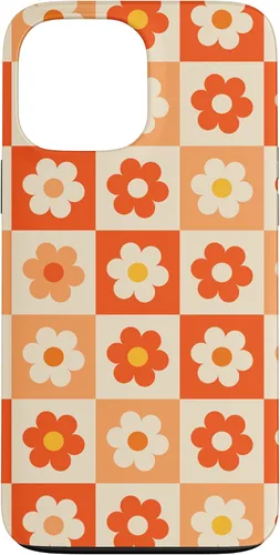 Funda para iPhone 13 Pro Max Cottagecore Flower Daisy Hippie 70s Aesthetic Maximalist