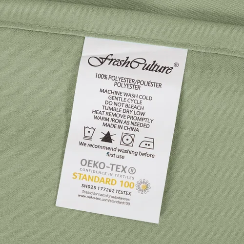 Miniatura 7 de FreshCulture Sábana Plana Twin - Sábana Plana Twin de Calidad Hotelera Únicamente - Sábana Superior de Microfibra Cepillada - Ultra Suave y Verde