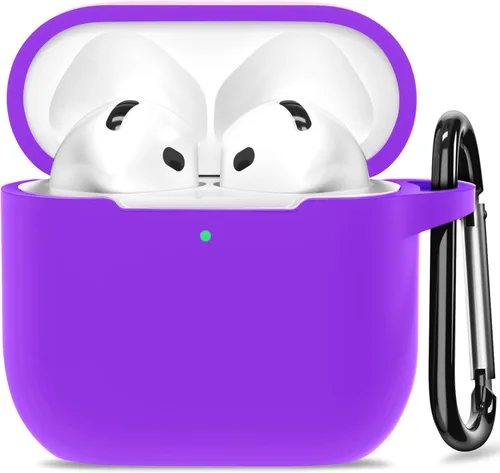Miniatura 10 de Funda para AirPods 4, funda de silicona compatible con Apple AirPods de 4ª generación, color rojo