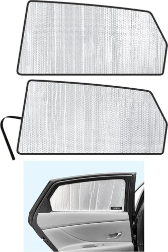 Miniatura 12 de YelloPro - Parasol para asiento delantero para ventana lateral (juego de 2) ajuste personalizado para Hyundai Elantra Sedan 2021, 2022, 2023, 2024