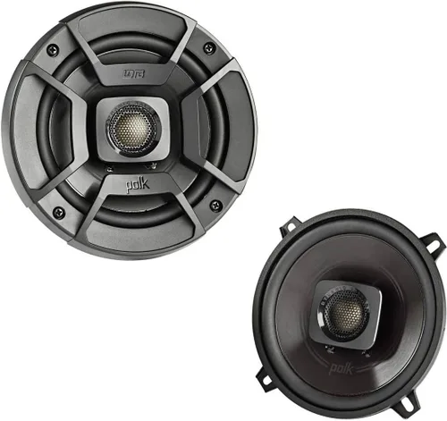 Polk Audio DB522 DB+ Series 5-1/4" Altavoz coaxial para audio de coche y altavoces marinos, de 2 vías para barco y coche, respuesta de frecuencia