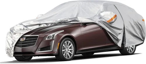 Miniatura 21 de Kayme Funda de automóvil de 6 capas para Audi A4 Sedan (2011-2023), impermeable para todo tipo de clima, cubierta exterior completa, protección
