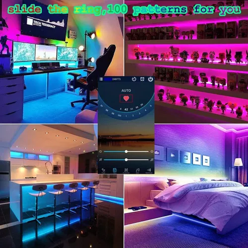 Miniatura 5 de Luz LED Pixel WiFi Bluetooth IR Remote Combine Controller para WS2812B WS2811 SK6812 direccionable RGBIC Music Sync App Control Box Tira programable