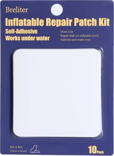 Breliter Kit de Reparación de Parches Inflables - Cinta de Reparación de Piscina TPU Impermeable, Parche de Reparación Resistente para Colchón de