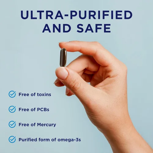 Miniatura 4 de Aceite de pescado triglicérido Omega 3 para ojos saludables, apoya la salud de los ojos con ingredientes óptimos, fácil de tragar, sin erupciones
