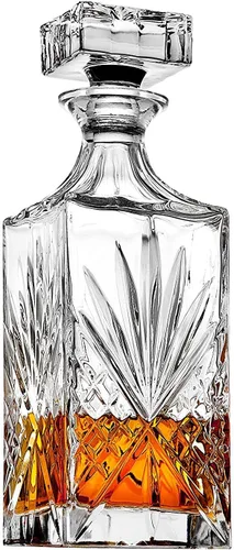 Miniatura 2 de Godinger Juego de decantador de whisky y barra de 6 vasos de whisky, para licor escocés y vino bourbon - Colección Dublin Crystal