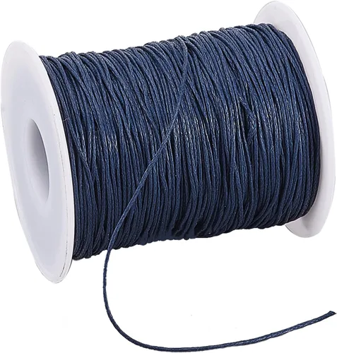 Miniatura 14 de PH PandaHall 100 Yardas 1mm Hilo de Cordón de Algodón Encerado Cuerda de Cuentas Cuerda Encerada para Manualidades para Hacer Pulseras Collares