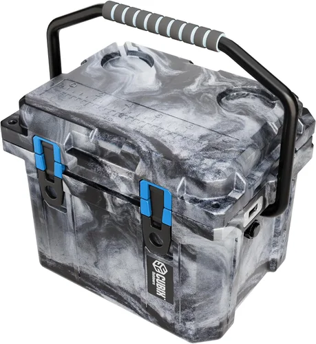 Miniatura 15 de Cubix Outdoors, Enfriador personal rotomoldeado QuadraX 10QT, hielera dura aislante portátil, retención de frío de 3 días, portaviandas Gris granito