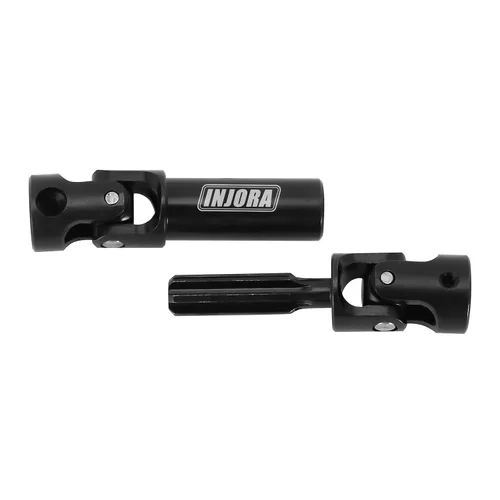 Miniatura 3 de INJORA Eje de transmisión de acero negro delantero trasero central con orificio en forma de D para TRX4M Defender Bronco 1/18 RC Crawler Upgrade
