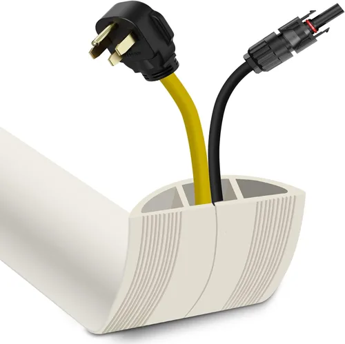 Miniatura 32 de JAHOMFAI Cubierta para cables de piso 1m de largo, cubiertas para cables en el suelo para proteger los cables y prevenir riesgos de caídas, fácil