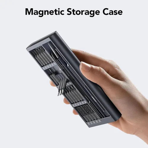 Miniatura 5 de JOREST Juego de destornilladores de precisión 50 en 1 con Torx de seguridad, mini kit de reparación magnético para Macbook, laptop, PS4, PS5
