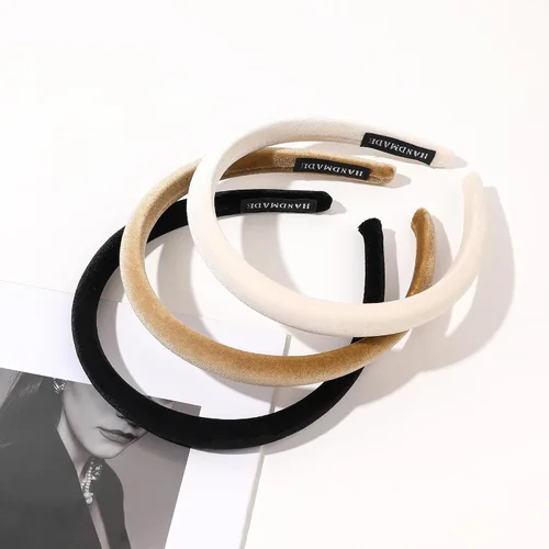 Miniatura 8 de Diademas para el cabello para mujer, 6 piezas de diademas para mujer, accesorios de moda, bandas acolchadas de terciopelo para la cabeza, lindas