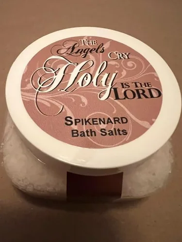 Miniatura 2 de Sales de baño Spikenard – tarro de 8 onzas – ABBA Jerusalem : disfruta de las propiedades terapéuticas de la sal del mar muerto de Israel. Date una