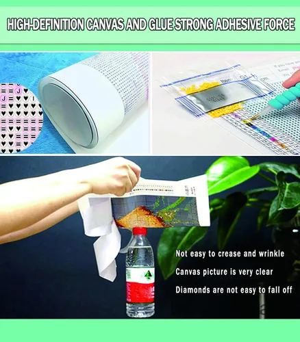Miniatura 5 de Kits de pintura de diamantes para adultos, arte de diamantes de imitación, arte de Halloween, lienzo HD para bricolaje, taladro completo 5D