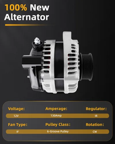 Miniatura 4 de OCPTY Alternadores 11099 compatibles con Acura MDX RL TL Honda Odyssey Pilot Ridgeline 3.2L 3.5L 3.7L Alternador de repuesto automotriz Reemplaza