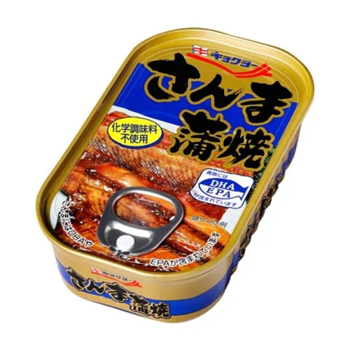 "Sanma Kabayaki" (Pacific Saury Kabayaki) 3.5oz 3pcs Japonés Conservas Kyokuyo Ninjapo