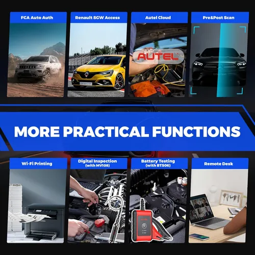Miniatura 6 de Autel Escáner MaxiCOM MK900, escáner OBD2 todo sistema OE y herramienta bidireccional, 8 pulgadas hasta MK808S MK808BT MX808S MK808Z, más de 3000