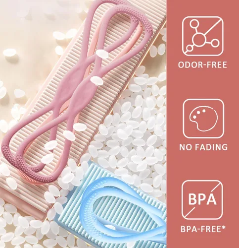 Miniatura 5 de Figura 8 bandas de resistencia para mujeres y hombres – Cuerda de tracción de silicona de 15 libras para entrenamiento de hombros, espalda y brazos
