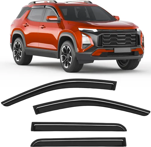 Miniatura 35 de Protectores de lluvia aptos para Dodge Ram 1500 2009-2024, Ram 2500 y 3500 2010-2025, deflectores de lluvia extragruesos para ventana, viseras