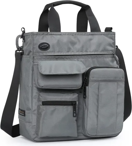 Miniatura 7 de IX INOXTO Bolsa de mensajero para hombre, bolsa de hombro para computadora portátil, bolsa de trabajo para oficina, maletines impermeables