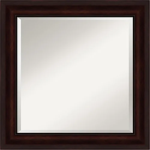 Miniatura 8 de Amanti Art Espejo de baño marrón para sobre el fregadero, espejo rectangular marrón café de 25 x 21 pulgadas, marco informal pequeño, se cuelga
