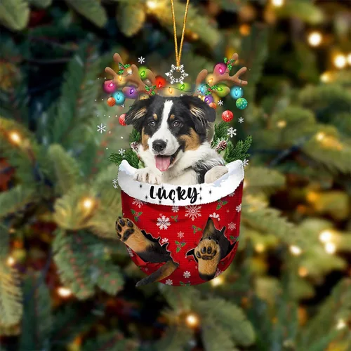 Miniatura 8 de Adorno de Navidad personalizado para perro Airedale Terrier en bolsillo de nieve, adorno para árbol de Navidad, idea de regalo para amantes