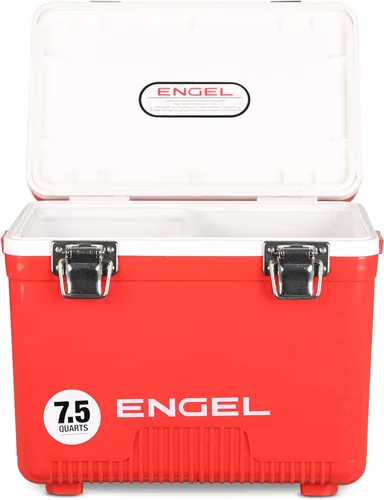 Miniatura 13 de Engel UC7 7.5qt a prueba de fugas, hermético, enfriador de caja de secado y pequeña lonchera rígida para hombres y mujeres Mango helado