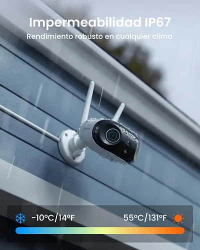 Miniatura 7 de REOLINK Cámara de seguridad panorámica de 180° de 4K 8MP con lente dual, Wi-Fi 6 de doble banda 2.4/5GHz, seguimiento de movimiento, hasta 512GB