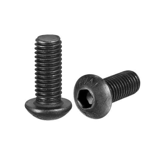 Miniatura 12 de uxcell Tornillos de cabeza de botón hexagonal M8x40mm Tornillos de acero de aleación 10pcs