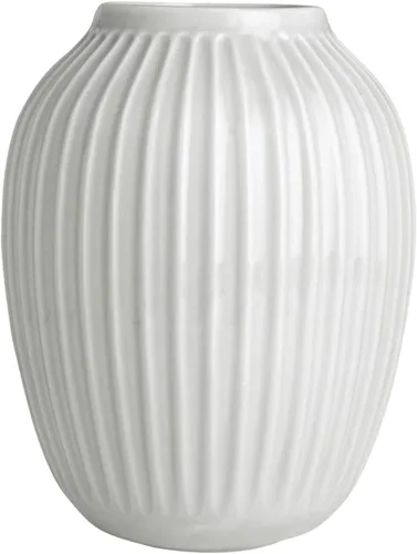 Miniatura 13 de Kahler Hammershoi - Jarrón de porcelana acanalada blanca, 4.1 pulgadas