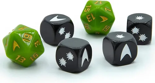 Miniatura 2 de Modiphius Entertainment Star Trek Adventures: Captain Kirk's Tunic Dice – Juego de dados de 6 piezas, color verde (MUH052045)