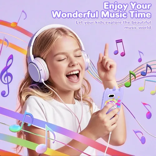 Miniatura 8 de Teléfono inteligente para niños, teléfono para niños pequeños con cámara, música, juegos y tarjeta de 32 GB, regalo de cumpleaños de Navidad