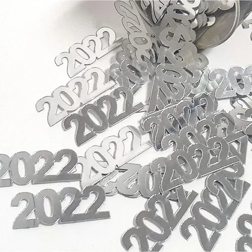 Miniatura 5 de Confeti Año 2022 Negro - Paquete al por menor #7220 QS0
