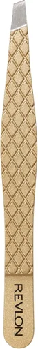 Miniatura 2 de Revlon Gold Series Pinzas de punta inclinada, ultra afiladas para dar forma de cejas de precisión y depilación facial, revestimiento de diamante