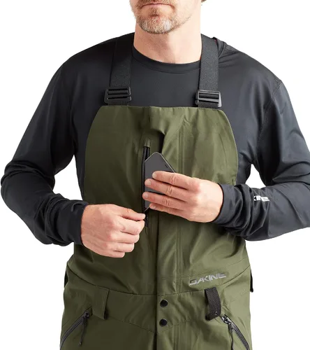 Miniatura 3 de Dakine Stoker Gore-Tex - Baberos de nieve de 3 capas para esquí, snowboard, color verde turba, talla S