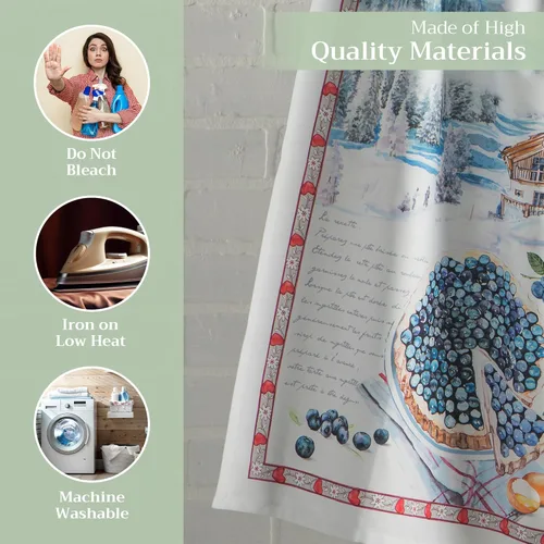 Miniatura 3 de Maison d' Hermine - Juego de 3 paños de cocina 100% de algodón, suaves, absorbentes, multiusos, para comedor, fiestas con bufé y campamento