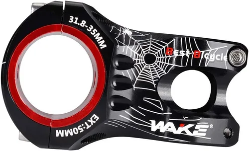 Miniatura 2 de Aleación de aluminio MTB vástago 1.378 in 1.969 in 0 grados para la mayoría de bicicletas, bicicleta de carretera, MTN, BMX, equipo Fixie, ciclismo