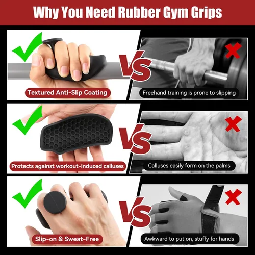 Miniatura 4 de Guantes de entrenamiento antideslizantes Huafa, guantes de gimnasio para levantamiento de pesas, almohadillas ergonómicas para levantamiento